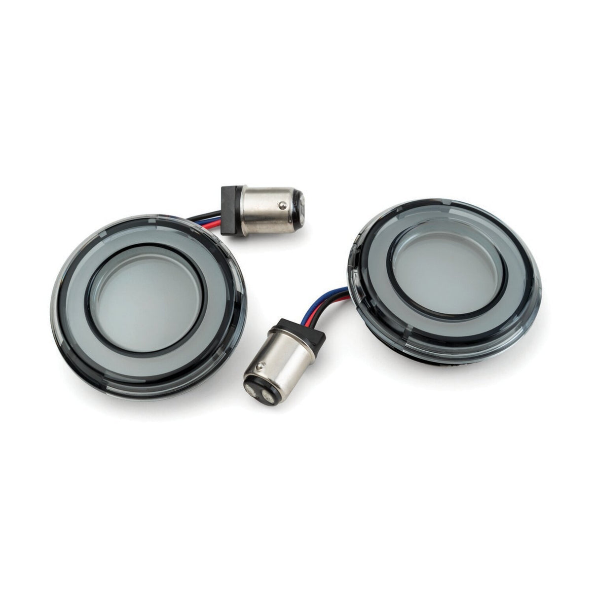 Kuryakyn Tracer led-inserts voorknipperlichten smoke – Touring, Trike, Softail, Dyna & Sportster