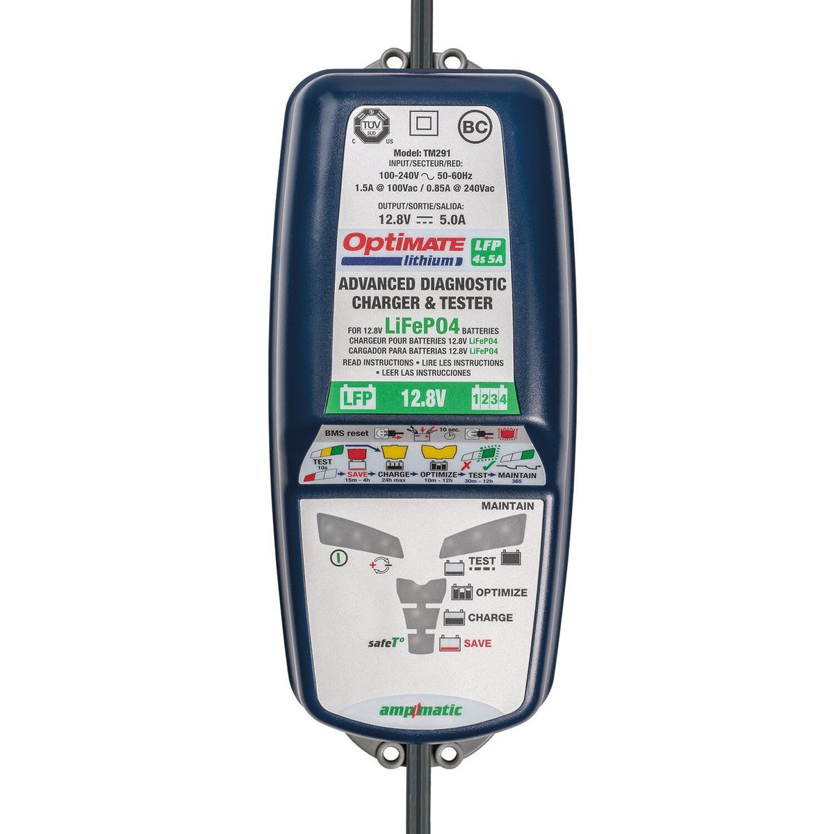 Optimate Lithium 4S acculader 6A – voor LiFePO4-accu's – foto 2