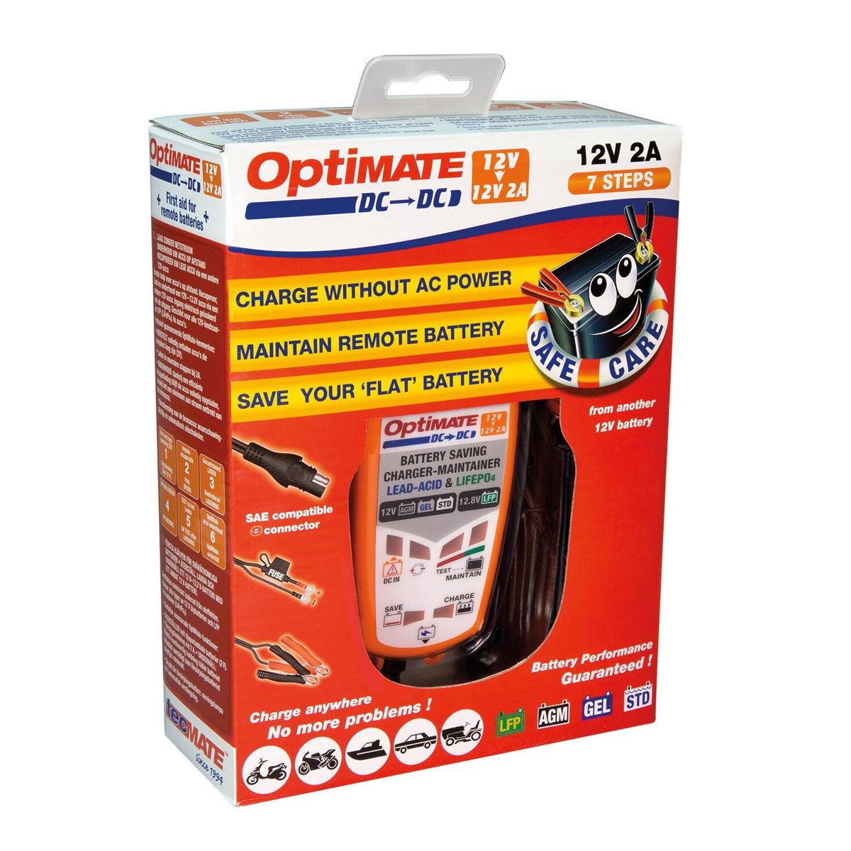 Optimate DC-DC acculader 2A – laad je motoraccu vanuit een andere accu – foto 3