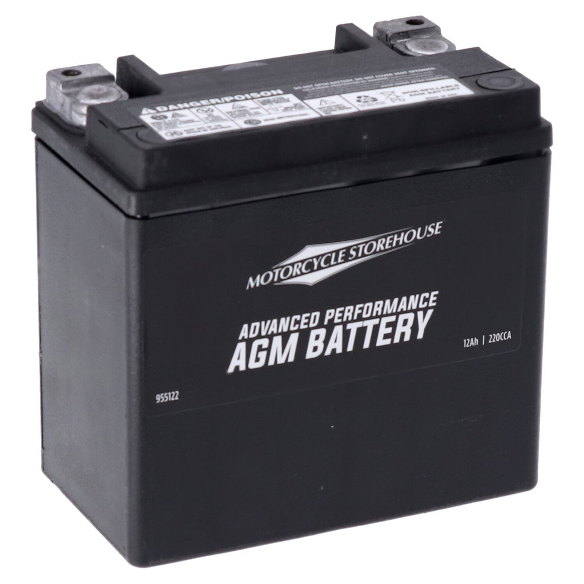MCS Advance AGM-accu 12V 12Ah 220CCA – Sportster 2004-2022 & Sportster S – foto 2
