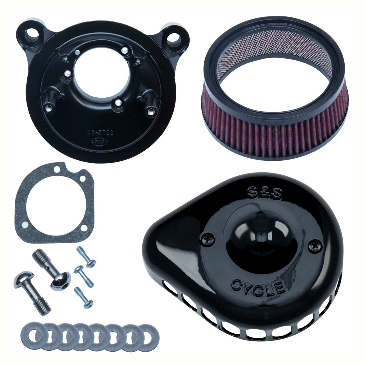S&S Stealth luchtfilterkit – Twin Cam Softail 2000-2015, Dyna 1999-2017 & Touring 1999-2007 – foto 4