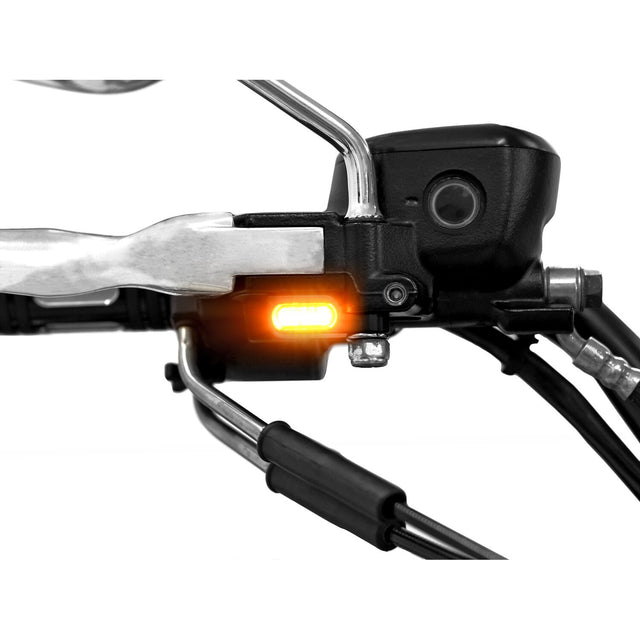 Zieger led-knipperlichten onder het stuur zwart (paar) – Touring 2009-2016 & Softail 2015-2024