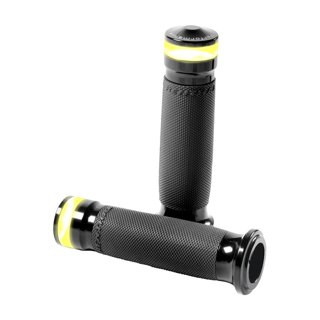Performance Machine Contour Vision handvatten met led-knipperlicht (paar) – e-gas 2008-heden