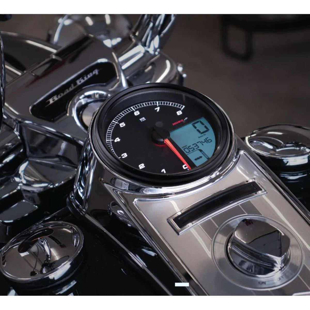 Koso HD-05 snelheids-/toerenteller zwart – Softail, Road King & Wide Glide – foto 3