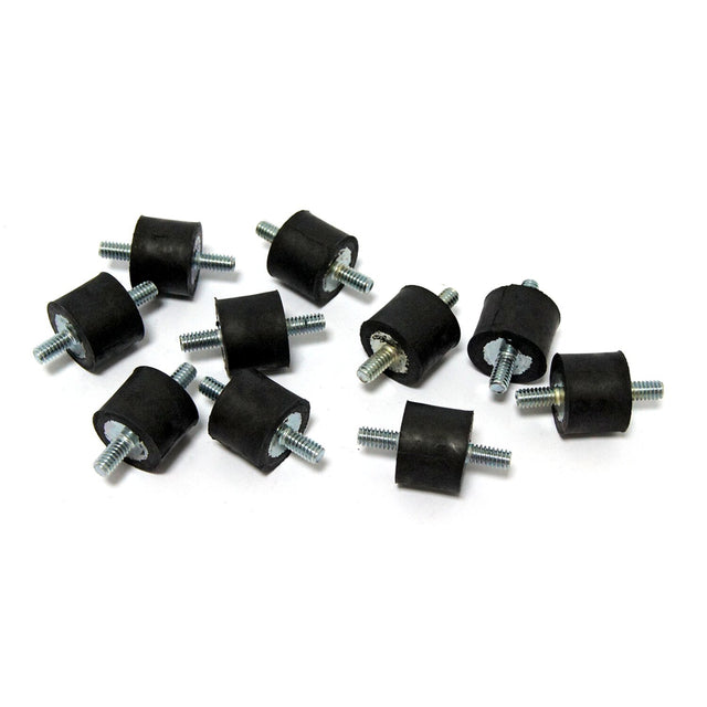 MCS rubbers accubak/olietank met veer – Sportster, FL, FX & Softail