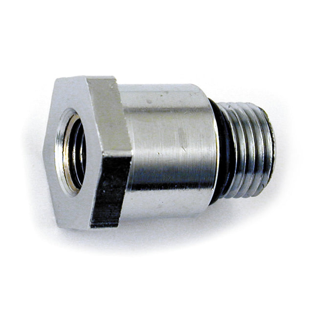 MCS carterfitting oliedrukmeter 1/2-20 chroom – Big Twin 1970-1999