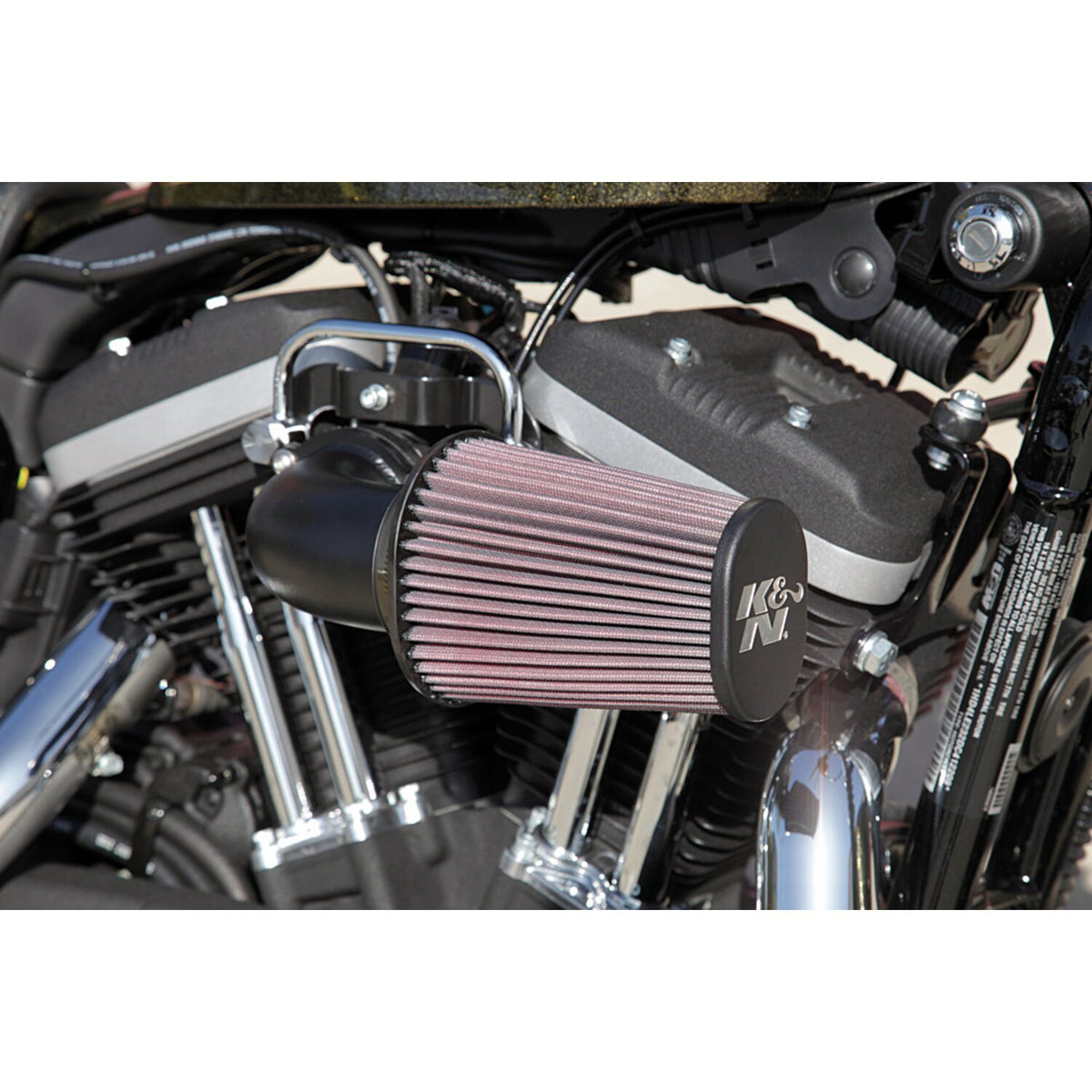 K&N AirCharger luchtfilterkit zwart – Sportster 2007-2022 – foto 2