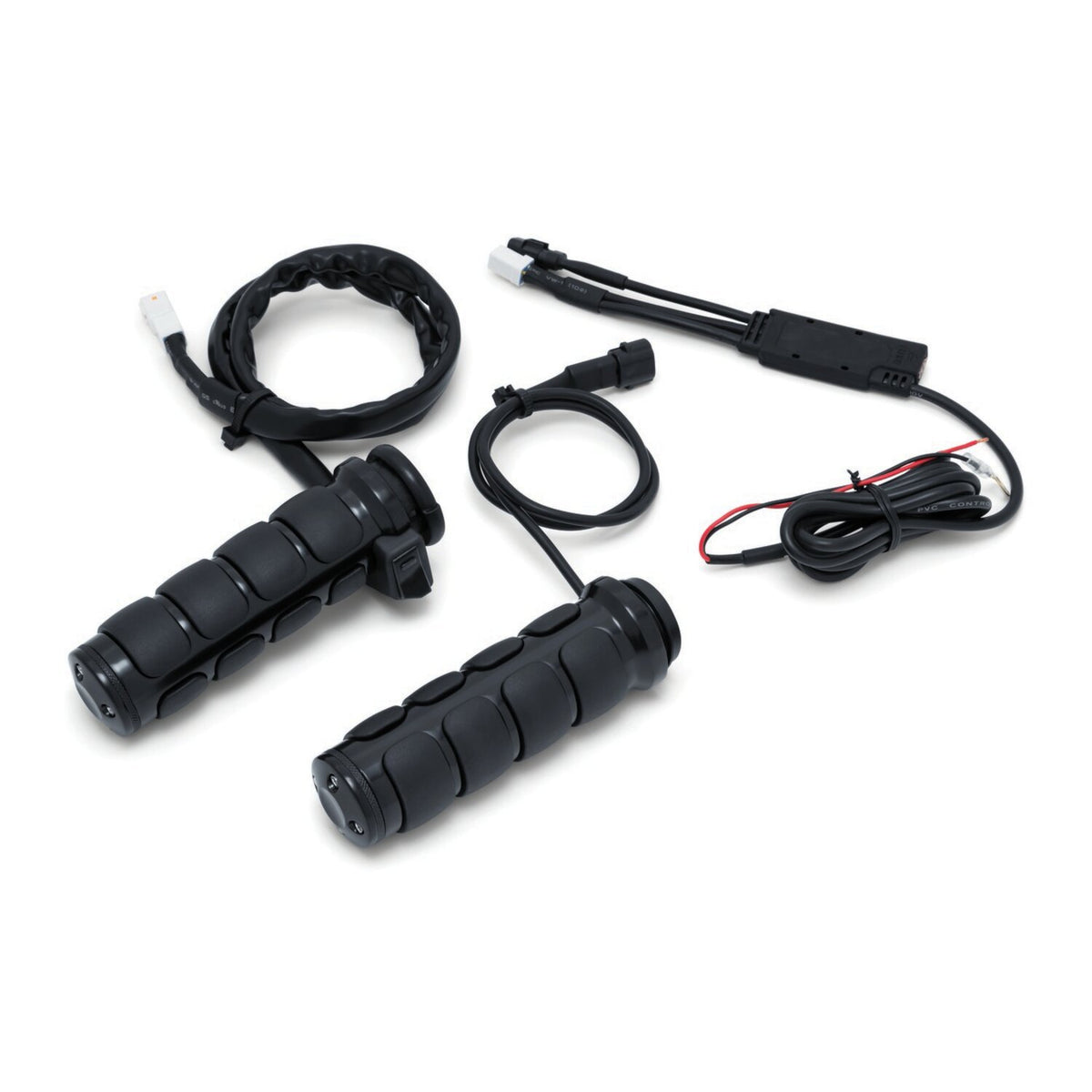 Kuryakyn ISO verwarmde handvatten glanzend zwart – Harley met e-throttle 2008+