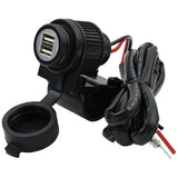 MCS dubbele USB-lader voor stuurmontage – universeel