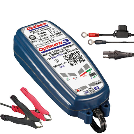 Optimate 3 acculader 12V 0,8A – voor accu's 3-50 Ah