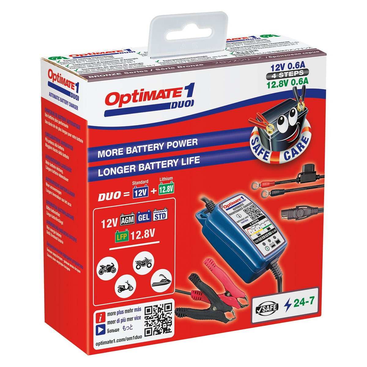 Optimate 1 Duo acculader 12V 0,6A – voor accu's 2-30 Ah – foto 3