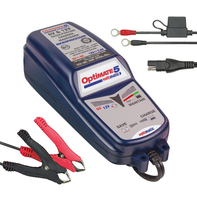 Optimate 5 Volt Matic acculader 6/12V – voor 6V- en 12V-accu's