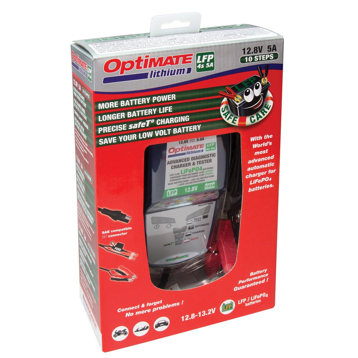 Optimate Lithium 4S acculader 6A – voor LiFePO4-accu's – foto 3