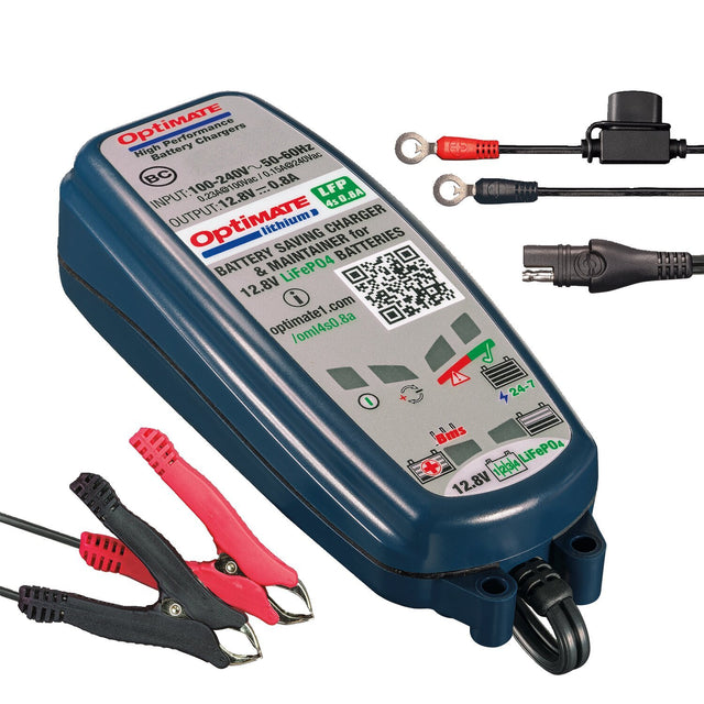 Optimate Lithium acculader 0,8A – voor LiFePO4-accu's