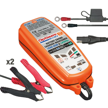Optimate DC-DC acculader 2A – laad je motoraccu vanuit een andere accu