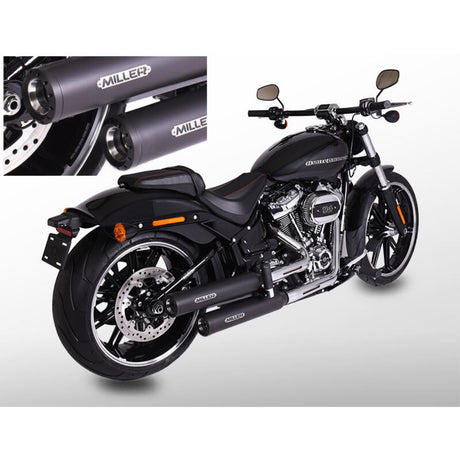 Miller Destiny slip-on dempers (E-keur) – Softail Slim FLSL 2021