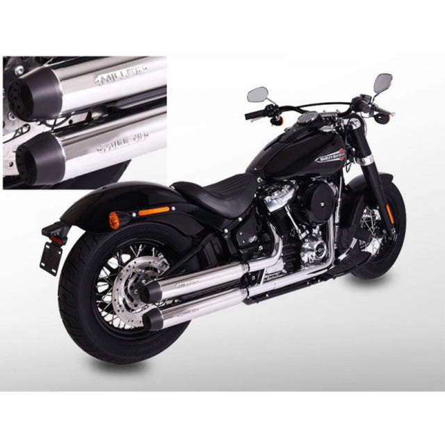 Miller Independence slip-on dempers (E-keur) – Softail Standard FXST 2020