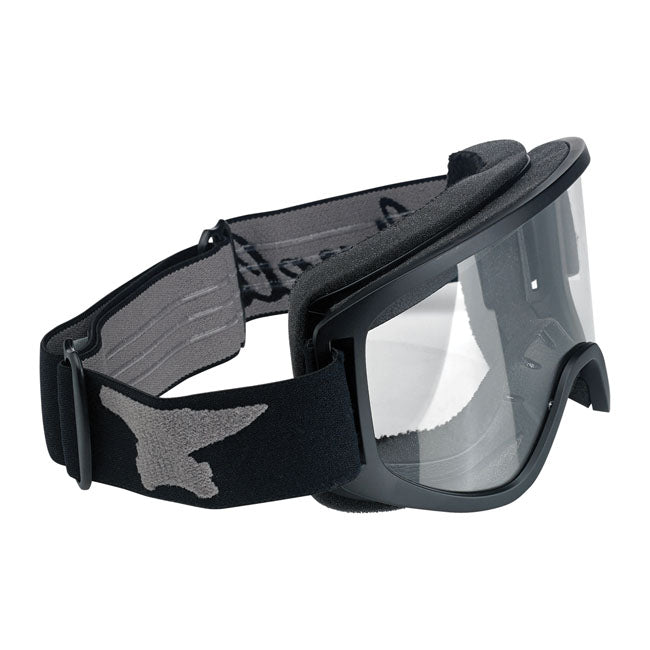 Biltwell Moto 2.0 Script Goggles Zwart